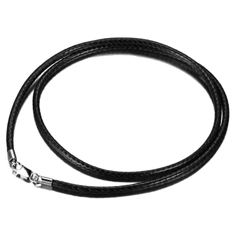 项链绳蜡皮绳子颈绳吊坠挂绳男女玉坠绳s925银扣锁骨链编织不过敏