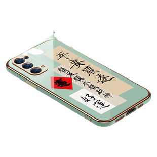 适用OPPOreno5手机壳OPPO新款reno5防摔全包opopreno的硅胶opreno套55g女opooreno男钢化膜opp0pp0pporeno款