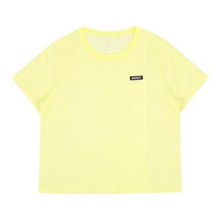 NERDY2024夏秋新款宽松休闲圆领薄透针织T恤女上衣短袖时尚潮流