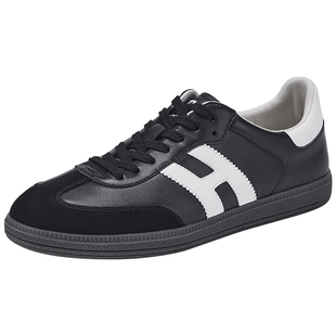 热风男鞋26年春季新款男士板鞋薄底小白鞋运动慢跑鞋子H14M26112