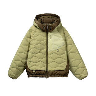 多巴胺短款防泼水羽绒服90白鸭绒冬季户外运动男女连帽保暖外套潮