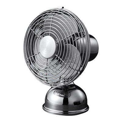 索伯自动摇头金属充电桌面小风扇