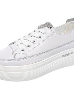 春季新款低帮鞋女真皮小白鞋单鞋