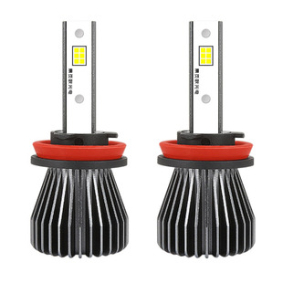 汽车led改装9006 H8 H11 H3 h7 881爆闪超亮黄金眼双色前雾灯泡