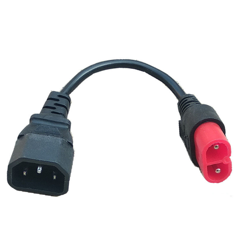 台铃电动车充电转换接头线快速充电器接头云插头充电桩转换头输出