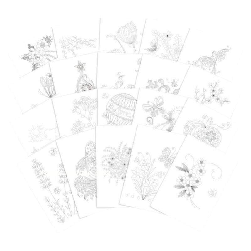 包邮A4线稿衍纸画底稿图材料动植物人物建筑物图稿定制手工纸套装