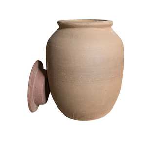 茶叶罐密封罐陶瓷中式复古风防潮米缸带盖土陶坛子调料罐无釉陶罐