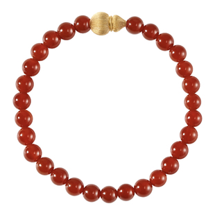 [新品]CIGALONG龙梓嘉金丝福禄玛瑙手串新中式珠宝38礼物