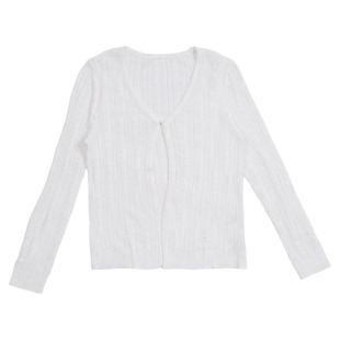 memoryin童装毛织开衫两个小朋友女孩休闲修身提花针织外套