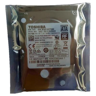 CMR垂直MQ01ACF050全新0通电东芝2.5寸7200转500G笔记本电脑硬盘