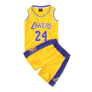 科比24号球衣大人儿童篮球服套装男童女童速干衣运动服训练服定制