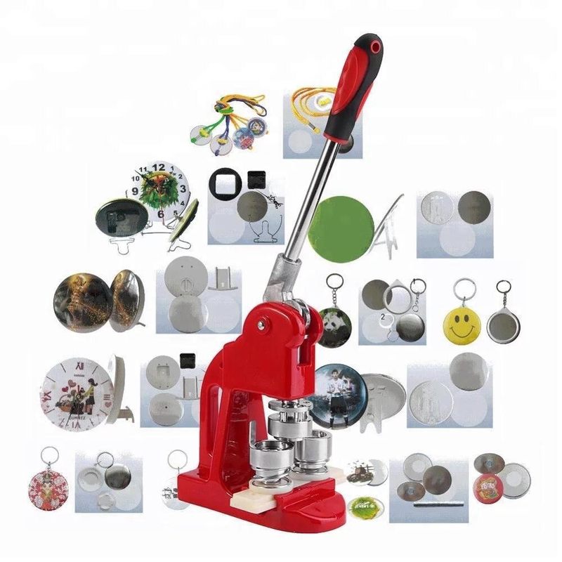 25-75MM套餐1号台式吧唧切刀胸章机徽章机含模具压卡机徽章切纸刀