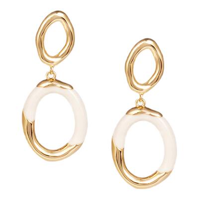 RetroChic涟漪环形耳圈小众复古