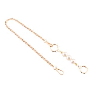 适用lv麻将包改造斜挎腋下链条配件单买肩带珍珠延长链加长包包链