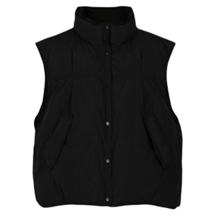 鸭鸭2025年新款秋冬韩版百搭女士简约短款羽绒服马甲时尚休闲立领