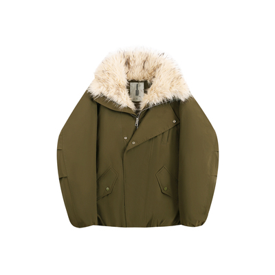 毛领派克外套男款冬季夹克棉衣女