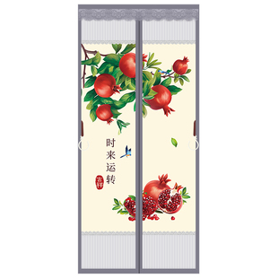 2025年新款金刚网全磁条夏季防蚊门帘隐私防窥自粘高档免打孔纱门