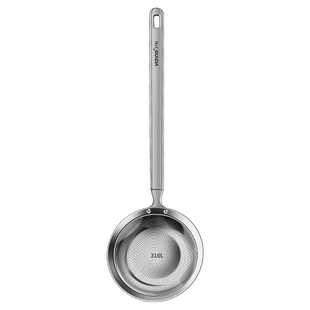 德国去浮沫勺316L不锈钢撇油沫打沫漏勺隔渣捞沫神器隔油滤油网勺