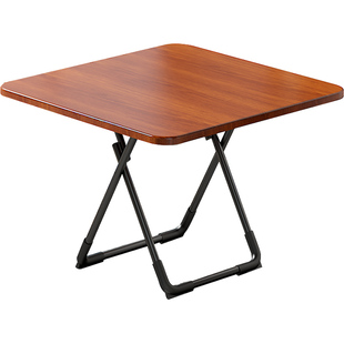 折叠桌餐桌烤火家用小户型摆摊便携式简约吃饭圆桌方麻将桌正方形