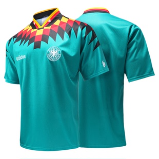 Adidas阿迪达斯德国队1994世界客场复刻足球短袖球衣杯JZ6941