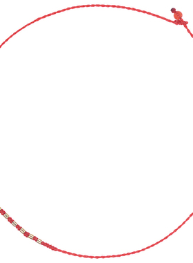 六六顺手工编制红绳手链