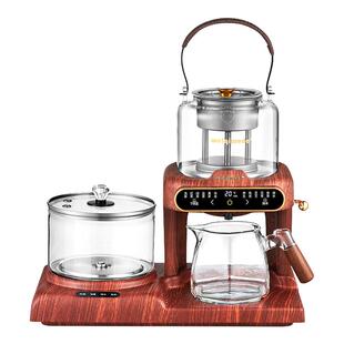 蒸汽煮茶壶电茶炉喷淋式煮茶器养生萃茶机带消毒台嵌两用纯钛底盘