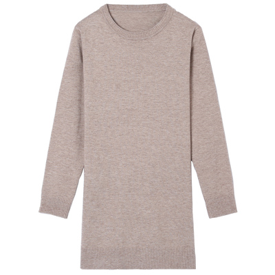 低领小个子中长款羊绒衫毛衣裙