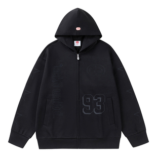 【王俊凯同款】ecko/红犀牛星星系列黑色外套26新款卫衣秋季穿搭