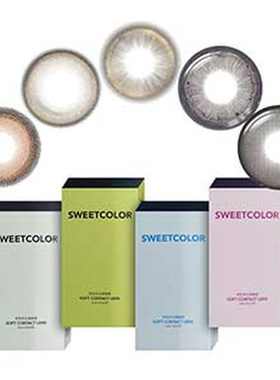 SweetColor美瞳宠粉系列月抛1片灰精灵素颜学生高颜值隐形眼镜