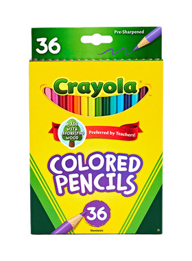 绘儿乐Crayola36色彩色铅笔