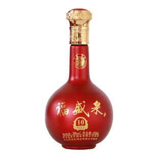 河北泥坑福盛泉10浓香白酒优质五粮酿固态法38度6X500ML婚礼盒装