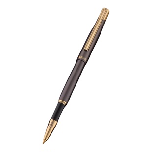 英雄钢笔285暗尖0.5美工弯尖0.8商务办公书写练字书法免费刻字企业定制办公用铱金笔旋转吸墨黑色