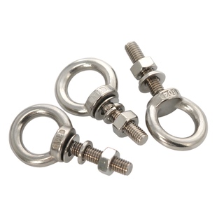 吊环螺丝螺母套装304不锈钢加长吊环螺栓带环穿墙杆M6M8M10M12M16