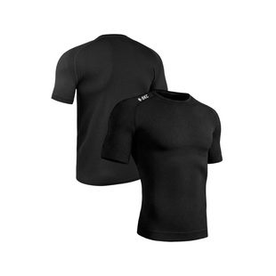 bkcxzice鲨鱼纹健身训练服短袖男瑜伽服无缝提花紧身速干运动t恤