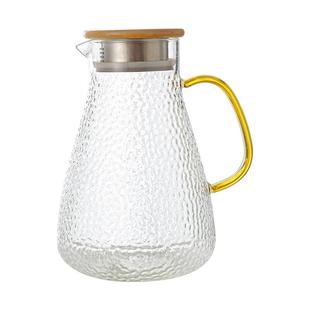 新中式茶具锤纹玻璃加厚耐高温套装大容量简约家用凉白开壶凉水壶