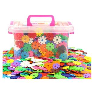 3-6岁儿童大号加厚雪花片积木幼儿园男女孩塑料拼插宝宝益智玩具