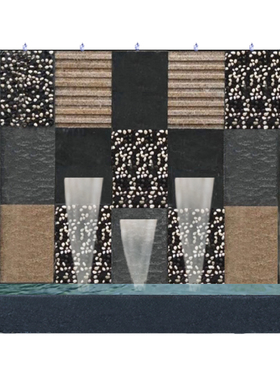 中式风瀑布庭院景观户外工艺品