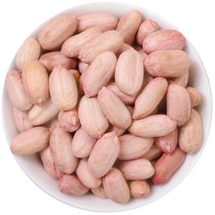 大粒山东大白皮粉色长粒生新花生米香甜酥脆均匀饱满当年新鲜下酒