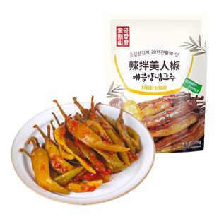 金刚山辣拌美人椒咸菜韩式辣椒泡菜延边朝鲜族地窖拌美人椒下饭菜