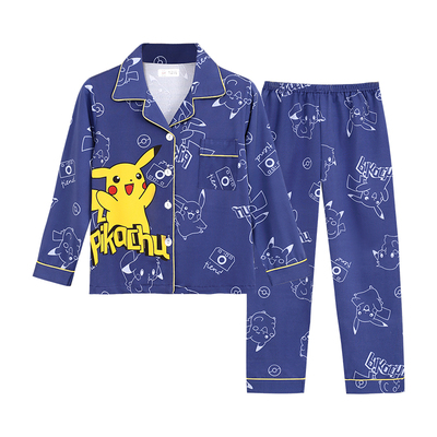 男童睡衣春秋奥特曼可爱恐龙套装