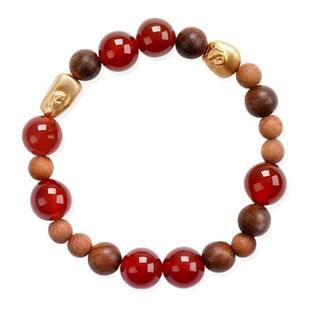 [新年礼物]OINICIO初印种子系列檀香木红玛瑙玉米手链本命年手串