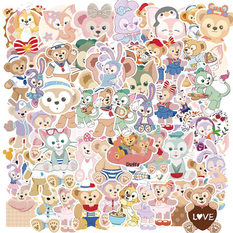 100张星黛露达菲熊玲娜贝儿贴纸