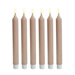 遥控长杆蜡LED电子蜡烛灯电池莫兰迪色石蜡圣诞婚礼烛光晚餐装饰