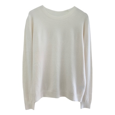 羊毛混纺圆领套头针织衫打底衫