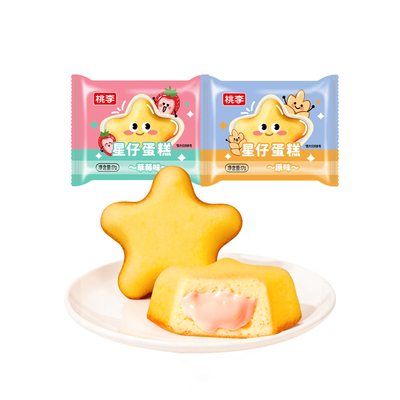 【新品】桃李星仔蛋糕早餐整箱小蛋糕休闲小零食小吃早餐速食品i