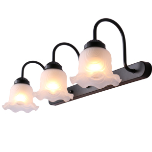 可换灯泡镜前灯卫生洗手间梳化妆镜柜现代简约卧室壁灯墙灯免打孔