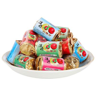 山楂片独立小包装山东特产山楂条卷糕酸甜可口开胃蜜饯零食分享