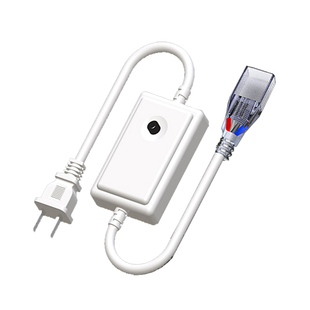 RGB七彩变色控制器 四针LED贴片灯带220V 四线手控器 接头 电源线