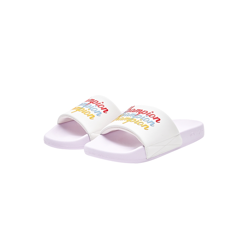 Champion冠军夏季新款凉拖鞋女Slide Triple Script夏季鞋子男潮