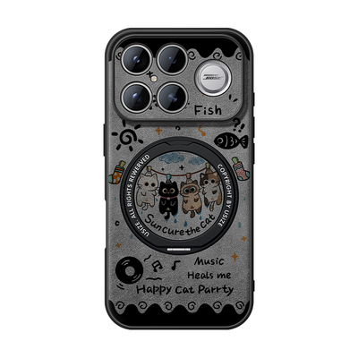 适用红米k90手机壳带支架卡通